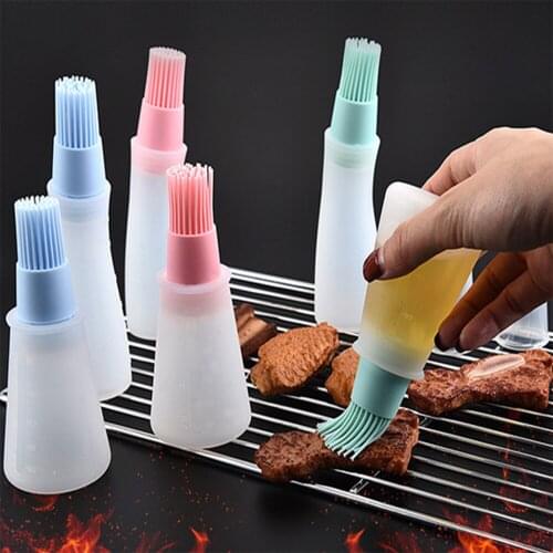1PCS Silicone oil bottle brush barbecue oil brush kitchenware tool high temperature barbecue seasoning brush