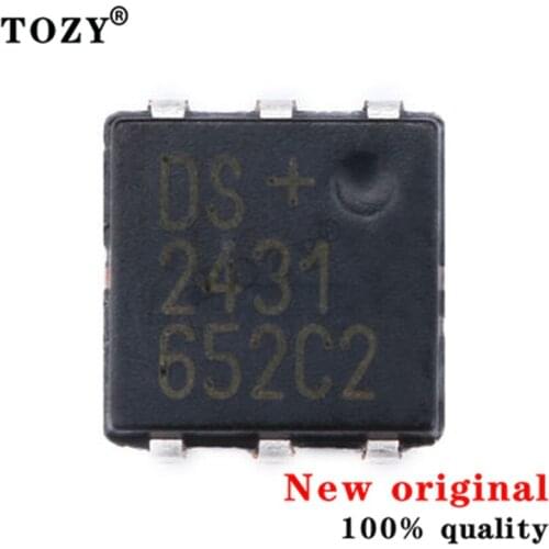 10pcs / lot new original Chip ds2431p + T tsoc-6 EEPROM 1-kbit interface