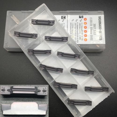 10pcs MGMN400-M 1125 Slotted Cutting 4mm grooving inserts Carbide Blade MGMN400 Lathe Tool Tungsten Cutting Tools