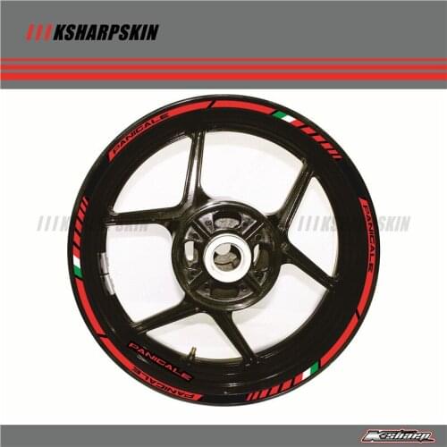 12 X Thick Edge Outer Rim Sticker Stripe Wheel Decals FIT all DUCATI 1299 PANIGALE S 959 PANIGALE