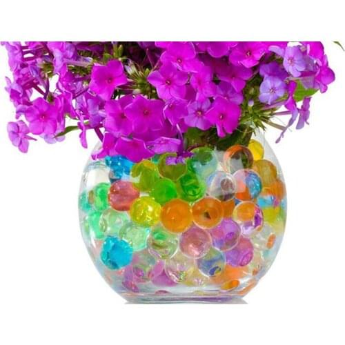 500-20000PCS Dropshipping Pearl Shaped Crystal Soil Water Beads Mud Grow Magic Jelly Balls Beads Kids Children Toy Home Decor 5Z