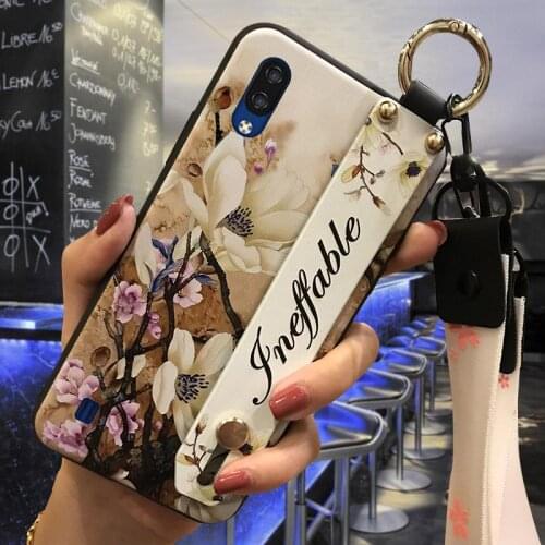 Phone Holder Flower Phone Case For ZTE Blade A5 2020 Wholesale Silicone Waterproof Anti-knock