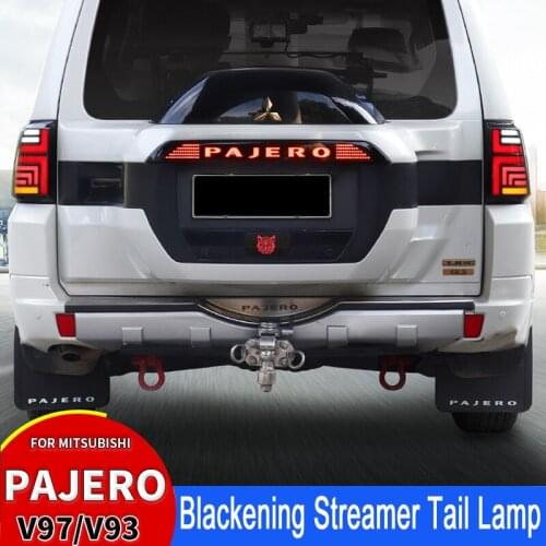 Blackened Streamer Tail Light Assembly Spare Tire Brake Light Tail Light Trim Strip For Mitsubishi Pajero V97v93V98V95V87 Refit