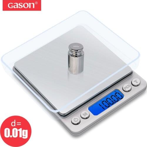 GASON Z1s Digital Pocket Scale Mini Kitchen Stainless Steel Precision Jewelry Electronic Balance Weight Gold Grams (500gx0.01g)
