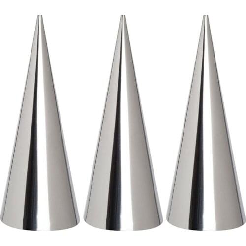 Cake Bread Mold 10pcs 15cm Large Size Conical Tube Cone Roll Moulds High Quality Spiral Croissants Molds Pastry Cream Horn