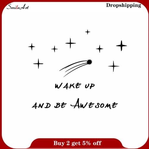 Hot Sale star Family Wall Stickers Mural Art Home Decor Removable Wall Sticker Bedroom Nursery Decoration