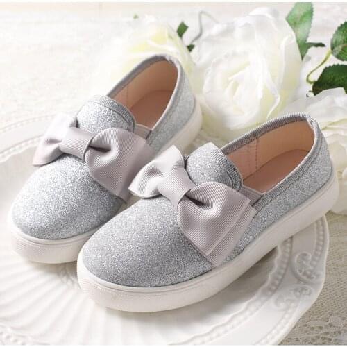 Cute Girls Casual Shoes Sneakers Toddler Baby Girls Bow Sequin Casual Shoes Kids Children Anti Slip Party Dress Shoes
