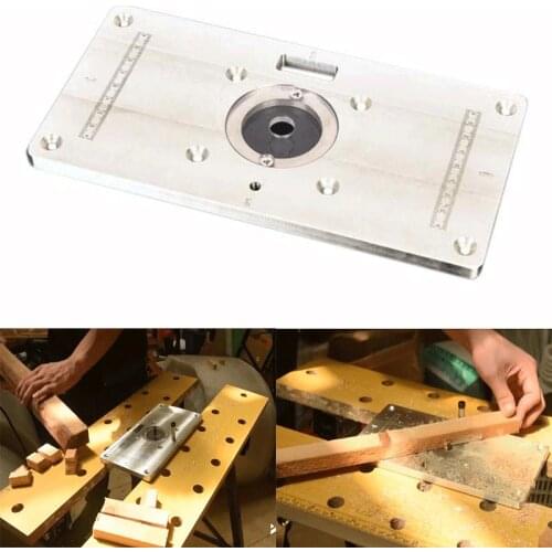 Multifunctional Aluminum Router Table Plate Trimming Engraving machine Flip Board For Woodworking Benches