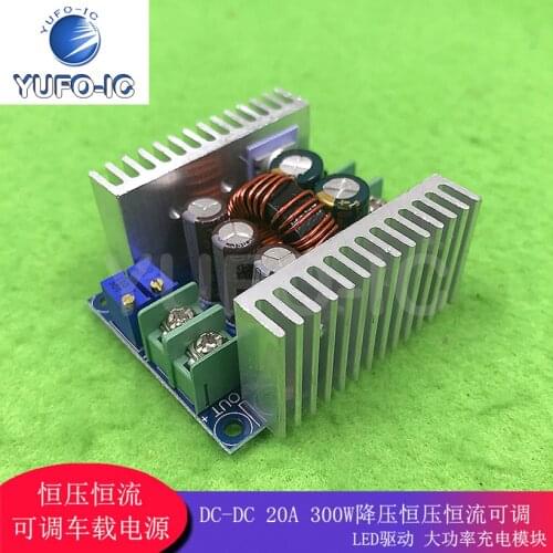3pcs DC-DC High-Power Charger Module Led Drive 20a300w Buck Constant Voltage Constant Current Adjustable Power Supply (Car)