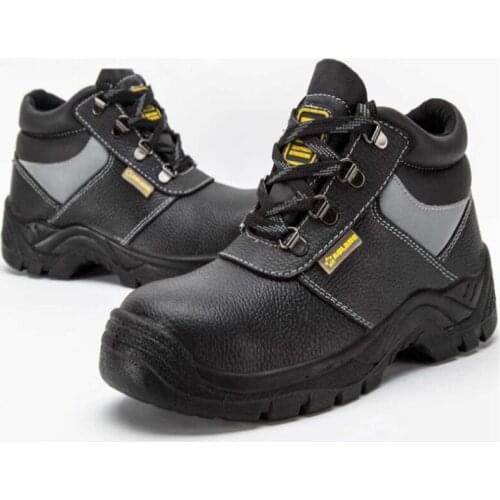 Super Men Boots Genuine Leather Steel Toe Cap Work Safety Shoes Military Waterproof Protection Work Boots Outdoor Sneakers