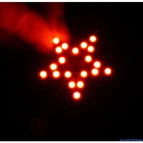 DIY Kit Five-Pointed Star Breathing Light Gradient LED Light for Soldering Red