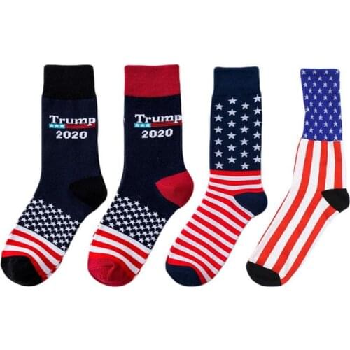 Donald Trump President Socks 2020 Make America Great Again Republican Stocking Star Stripe Socks