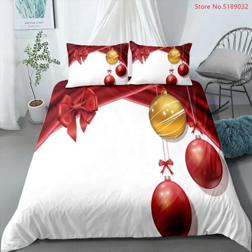 New Christmas Bedding Sets Cartoon Snowman Kids Bedroom Quilt Cover Snowflake Duvet Cover 2/3 Piece Bed Linen Set for Boys Girls