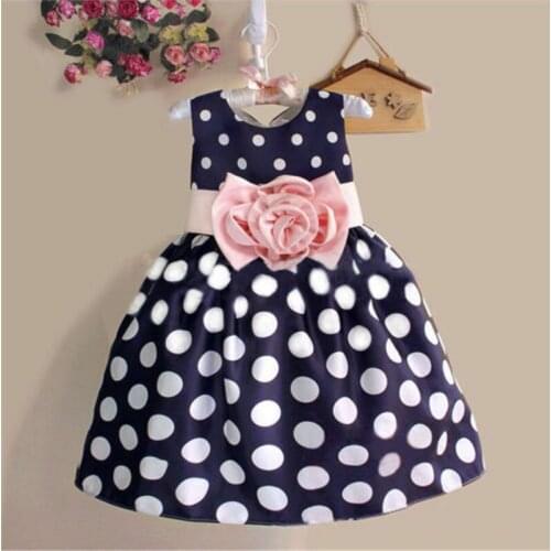 Pudcoco New Arrival Flower Girl Dress Polka Dot Princess Kids Party Pageant Wedding Bridesmaid Dress
