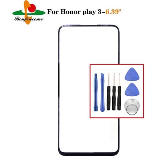 TouchScreen For Huawei Honor Play 3 Front Touch Screen Panel LCD Display Out Glass Cover Lens Replacement