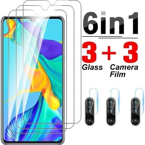 6 in 1 Camera Glass For Huawei P30 Pro Lite On Hawei P 30 30Pro 30Lite Light Transparent Protector Safety Clear HD Screen Film