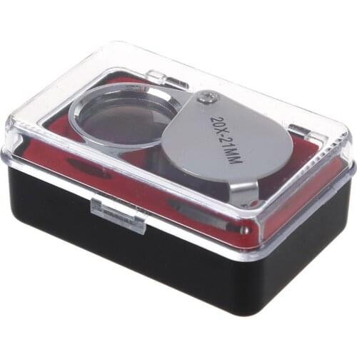 Mini 30X Glass Magnifying Magnifier Jeweler Eye Jewelry Loupe Loop 30*21mm Triplet Jewelers Eye Glass