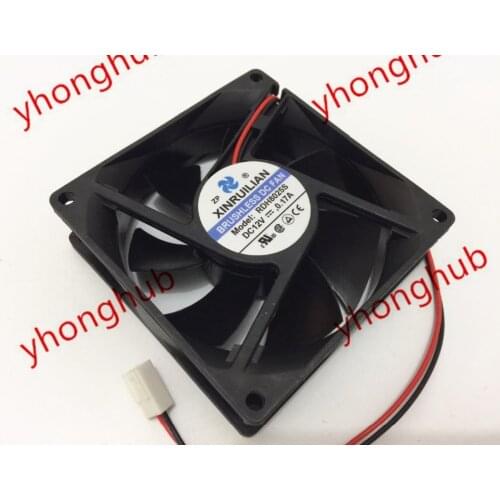 Xinruilian RDH8025S Server Cooling Fan DC 12V 0.17A 80x80x25mm 2-wire
