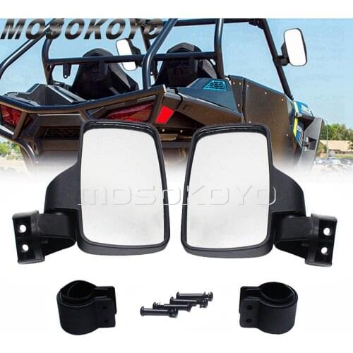 1.75" 2" UTV Mirror Side Rearview Mirrors for Polaris RZR XP 800 900 1000 Ranger Yamaha Rhino Can-Am Honda Pioneer Racing Mirror