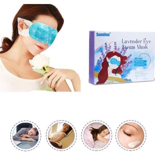 5PCS/Pack Eye Care Lavender Steam Eyeshade Eye Mask Generate Heat Eye Spa Relieve Stress Eyes Patch Promote Sleeping
