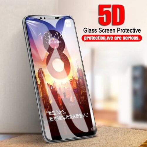 5D 9H Full Cover Tempered Glass for Xiaomi Mi 8 8 SE Screen Protector protective Case for Xiami mi8 Mi 8SE Protecting Film Glass