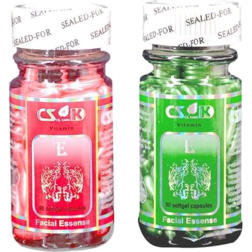 90 Pcs/Box Vitamin E Capsules Face Serum Spot Acne Removing Moisturizing Nutrition Whitening Freckle Capsule Face Cream TSLM1