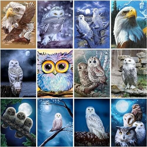 DIY 5d Diamond Embroidery Animal Diamond Painting Full Square Drill Eagle Cross Stitch Kits Rhinestones Wall Art Home Decor