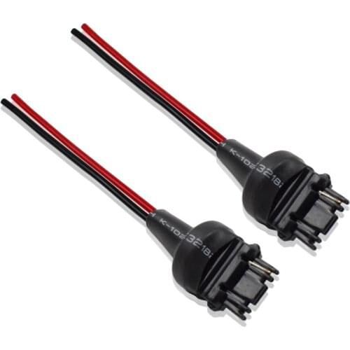 Auto Lamp T25 3156 P27W Bulb Socket Plug Wire Connector Led Adapter For Reverse Light Dyoung Car Parts 2Pcs