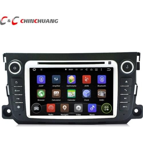 Android 9.0 Car DVD Player for Mercedes Benz Smart Fortwo 2011-2014 Radio RDS GPS Navigation DVR Wifi 4G DAB+ Audio Video System