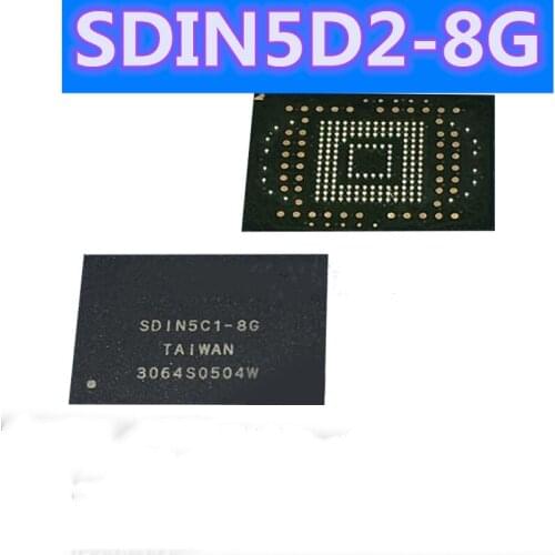 Free shipping 1PCS-10PCS/LOT Memory chip SDIN5D2-8G SDIN5D2 BGA153 ball EMMC 8GB memory chip
