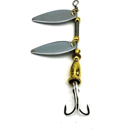 8.4CM-9G Spinner Fishing Lures Trout Spoon Wobbers CrankBait Bass Carp Fishing Jig Metal Pesca Isca Artificial Hard Baits