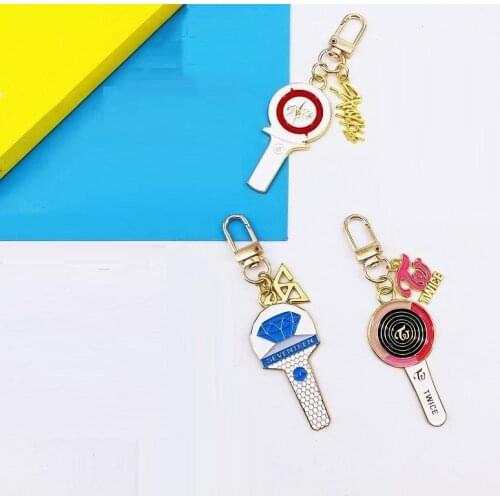 KPOP TWICE STRAY KIDS NCT SEVENTEEN Metal Key Chain Pendant Jewelry Bag Charm Keychain Fans Gilfs Wholesale New