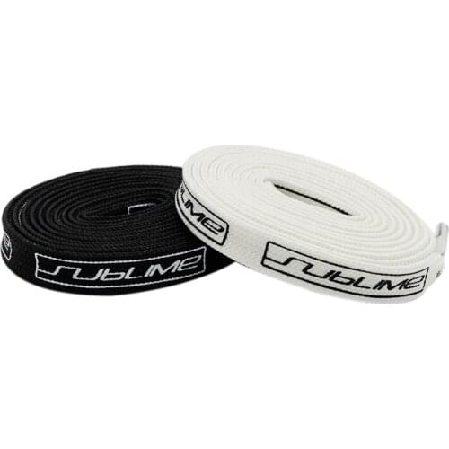 Coolstring 1CM Black White Character Lace Silk Screen Printing Technology Clear Pattern Double Layer Polyester Wholesale Cordone