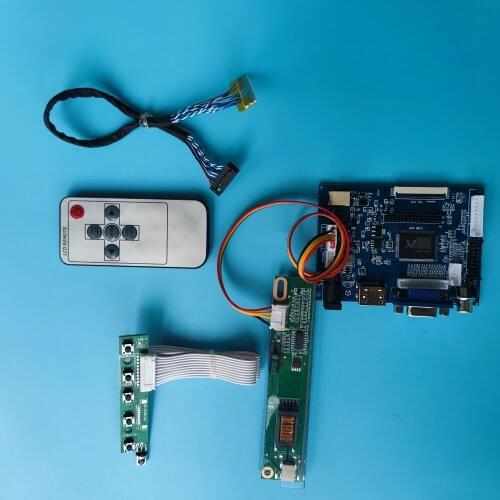 Kit Work for CLAA154WB05A 1280x800 30pin LCD Screen display moitor 2AV VGA AV remote driver panel Controller Board HDMI