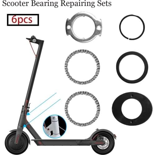Scooter Front Fork Tube Bearing Bowl Pole Rotating Kit For Xiaomi Mijia M365 M365 Pro Electric Scooter Spacers Repairing Parts