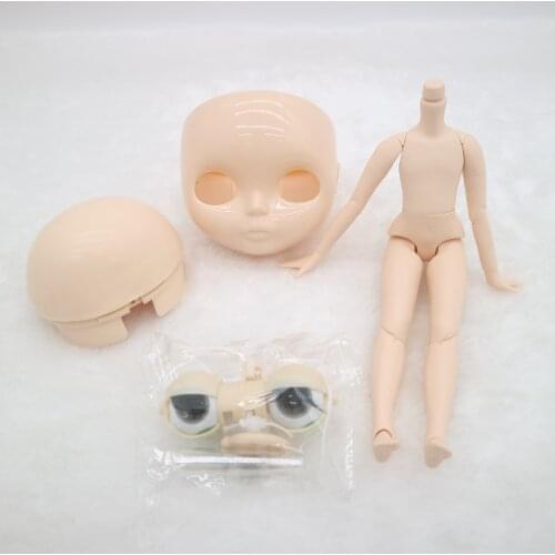 DIY blyth doll no makeup,Male joint body,scalp,eye Factory doll Suitable For DIY