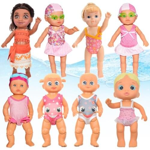 Girls Doll Early Education Smart Electric Swimming Pool Partner Kids Doll Play with Water Bath Baby Bathroom Bebe