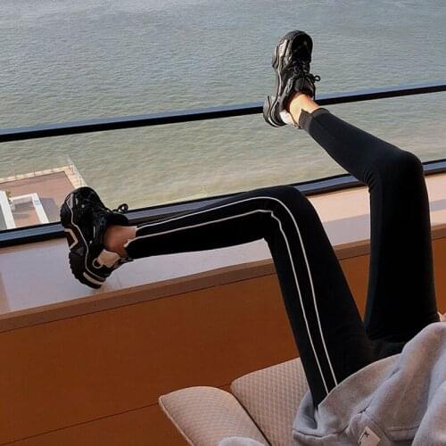 Maternity Leggings Pregnant Women Underwear High Elastic Black Pants Striped 9-Leggings Size Chart Spring 2021