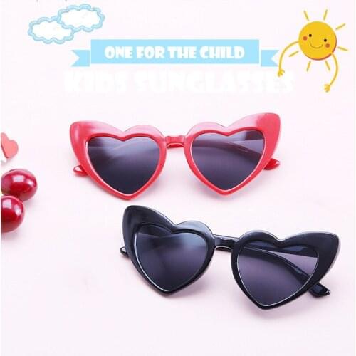 Fashion Heart Kids Sunglasses Children Sun Glasses Baby UV400 Mirror Shades Goggles Eyewear Girls Eyeglasses Boys Oculos De Sol