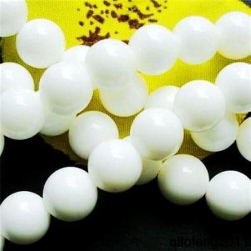 New jewelry HOT!+++ 10mm Huge White Round chalcedony Hematite Loose Beads 15'' Wholesale and retail