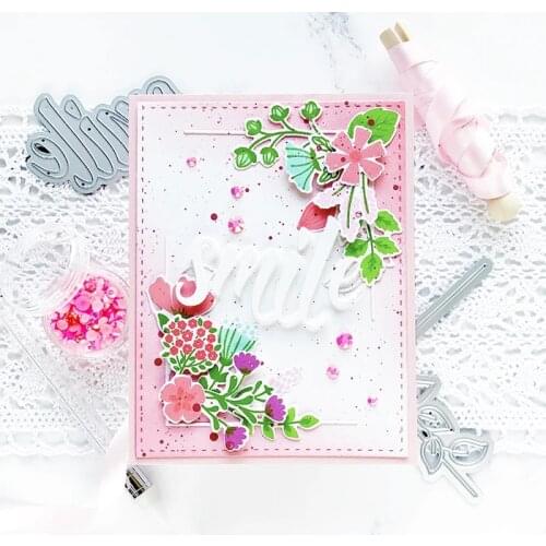 New Flower leaf edge square metal Cutting Dies Stencils DIY Scrapbooking Paper/photo Cards Embossing Dies