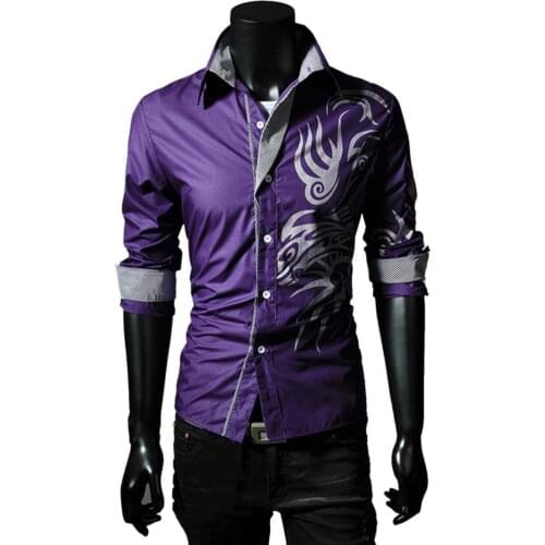 Clothes Special Cardigan Slim Men Top Turn-down Collar Male Shirt Stripe for Stage Show