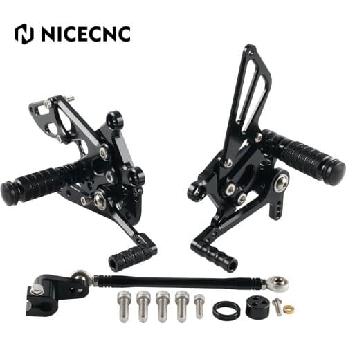 CNC Adjustable Rear Sets Footpeg Foot pegs Footrest For Aprilia RSV4 Factory 2009 2010 2011 2012 2013 2014 2015 2016