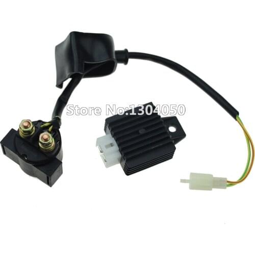 GY6 Scooter Voltage Regulator Rectifier Starter Relay Solenoid 50 70 90 110 125cc ATV Pit Dirt Bike Moped Taotao FREE SHIPPING