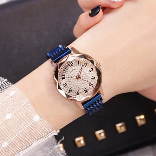 Luxury Women Watch Quartz Watches Stainless Steel Strap Magnetic Buckle Ladise Clock Dress Reloj Mujer Relogio Feminino