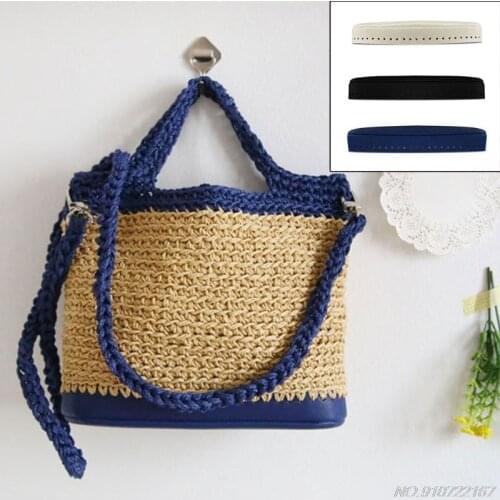 DIY Leather Bag Bottom Base Shaper for Crochet Bucket Shoulder Bags Purse N27 20 Dropshipping