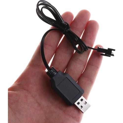 Universal 3.6V 4.8V 6V 7.2V Black USB Charger Adapter Cable For Sky Viper Drone Helicopter