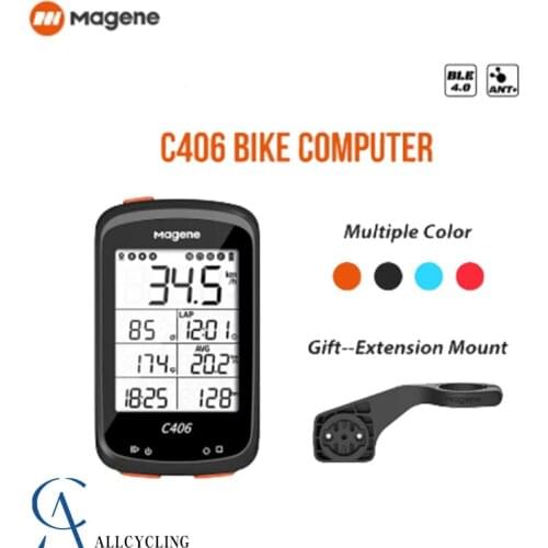 Magene C406 New Bike GPS Computer MTB Road Cycle Smart Wireless Waterproof Speedometer Bluetooth ANT+ Bicycle Data Map Odometer