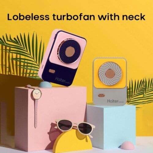 Hanging Neck Leafless Mini Fan Usb Charging Desktop Portable Lazy Outdoor Sports New Silent Foldable Practical Universal