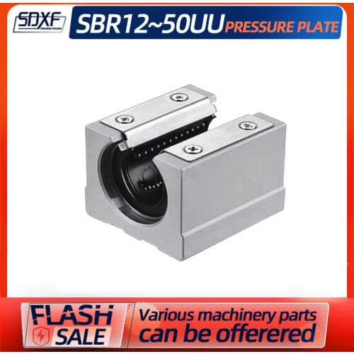 1/2/4PCS box-type open linear bearing slider SBR pressure plate SBR12/16/20/25/30/35/40/50